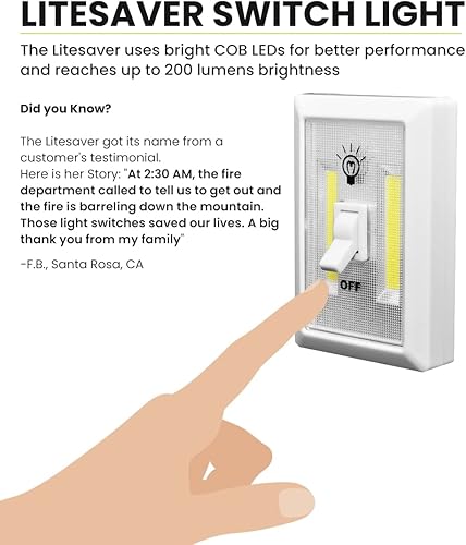 Miniatura 3 de Go Green Power GG-113-SWLT Go Green Power Inalámbrico COB LED Luz nocturna con pilas incluidas