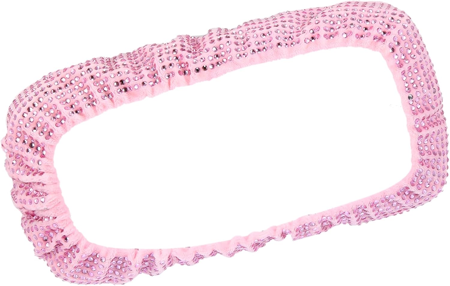 Mirror Accessories Charm Shining Car Rear View Mirror Decorative Cover Faux Crystal Rhinestone Car Interior Trim for Women Pink Pair