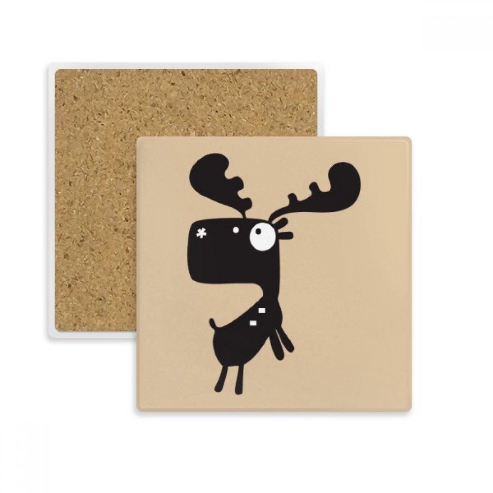 Coaster cerf carré absorbant pour vos pauses café et apéritifs
