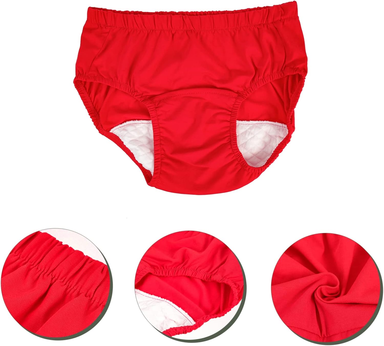 2pcs Comfortable Breathable Adult Diaper Reusable Wear-Resistant Underwear for Elderly for Daily Use and Emergency Travel Leakproof for