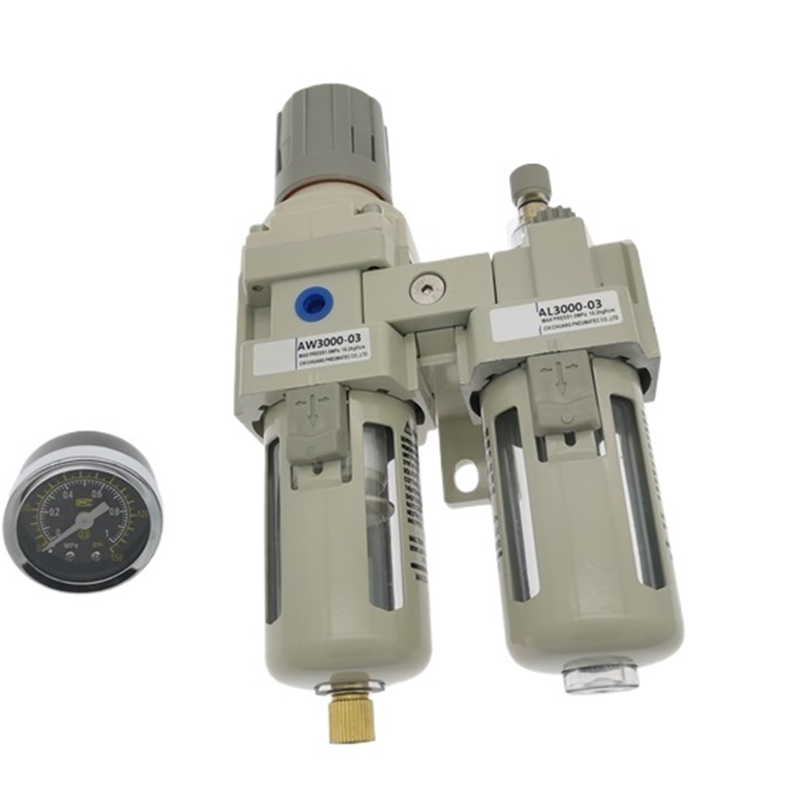 Regulador de filtro Modular de combinación de aire AC3010 AC2010-02/03 AC4010-04/06 AC5010-10 1 Uds.(AC2010-02)