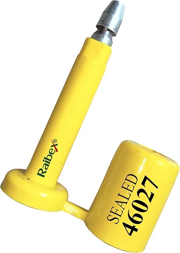 RAIBEX® Container Seal for Truck Sealing | Bolt Seal for Shipping Container Sealing, Logistics Safety | Tamper Evidence Se...