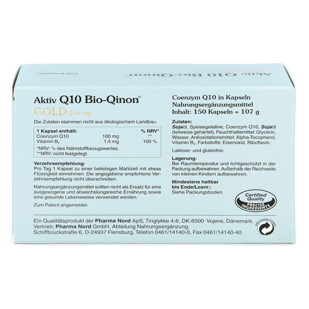 Q10 Qinon Gold 100 mg Kapseln,150St