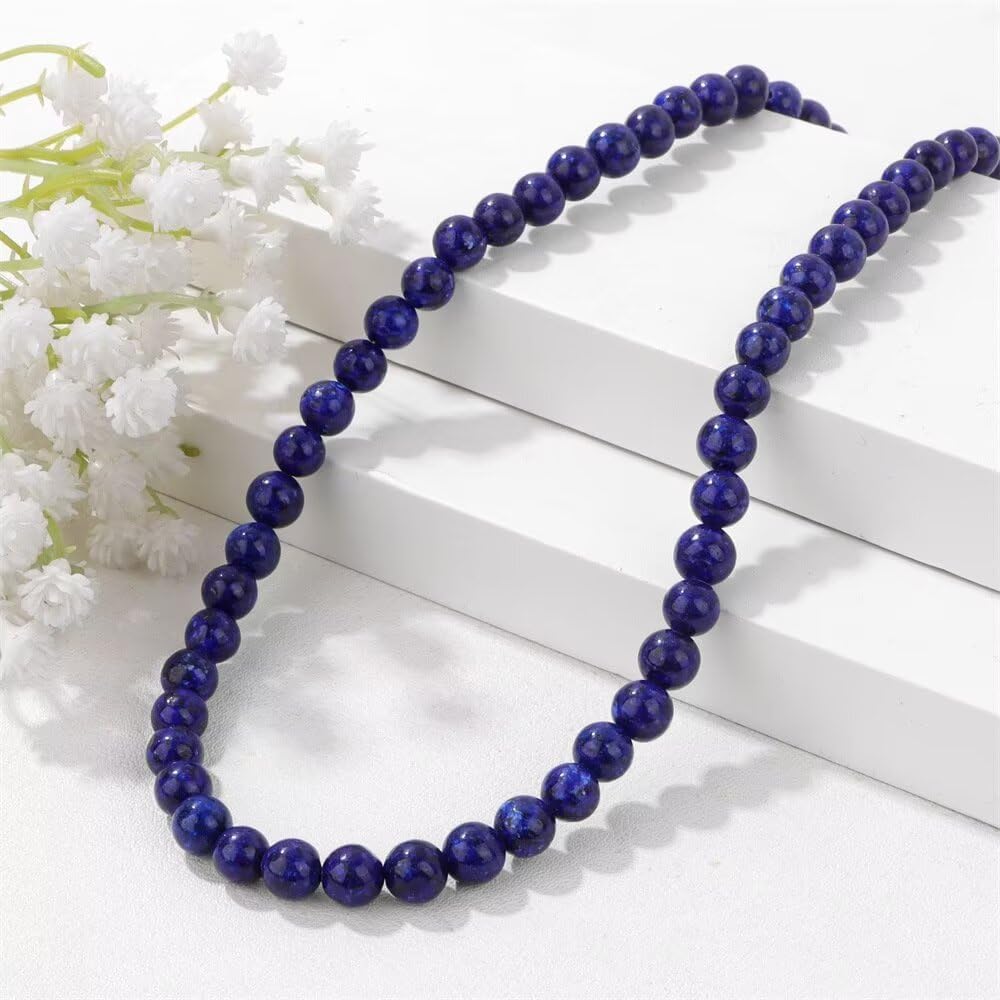 Healing Crystal Necklace for Women Men Colorful 6mm Natural Stone Beaded Choker Gemstone Necklaces with Card Handmade Reiki Spiritual Jewelry Gift - Image 3