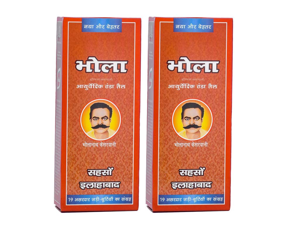 Bhola Ayurvedic Thanda Tel/Hair Cool Oil Combo Pack of 2 (500ml x 2 = 1000ml)