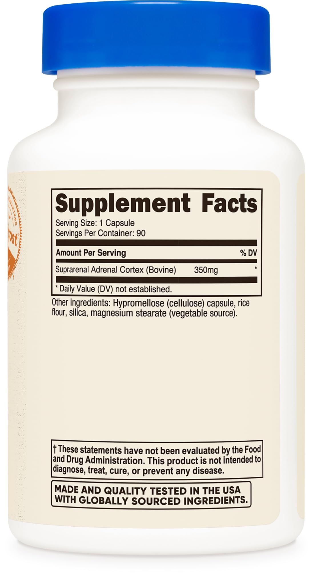 Nutricost Adrenal Glandular (350mg) 90 Capsules, Bovine Adrenal Cortex — Amazon image 5