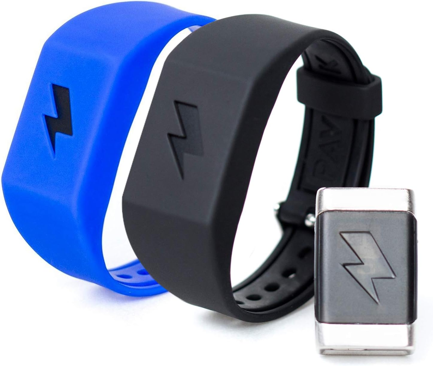 Shock Clock Wake Up Trainer with Additional Silicone Band (Blue) and Exclusive Habit Change eBook - Wearable Smart Alarm Clock - Never Hit Snooze Again