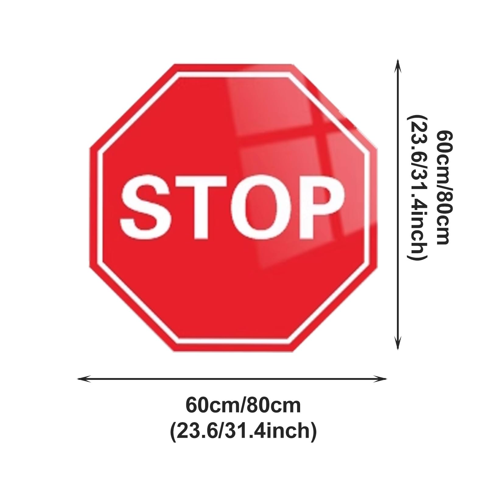 Aluminiowy znak stopu, odblaskowe znaki stop o strukturze plastra miodu, z szyną ślizgową i metalowym zaciskiem, prowadnica parkowania do garażu, odporna na warunki atmosferyczne (bez drążka)