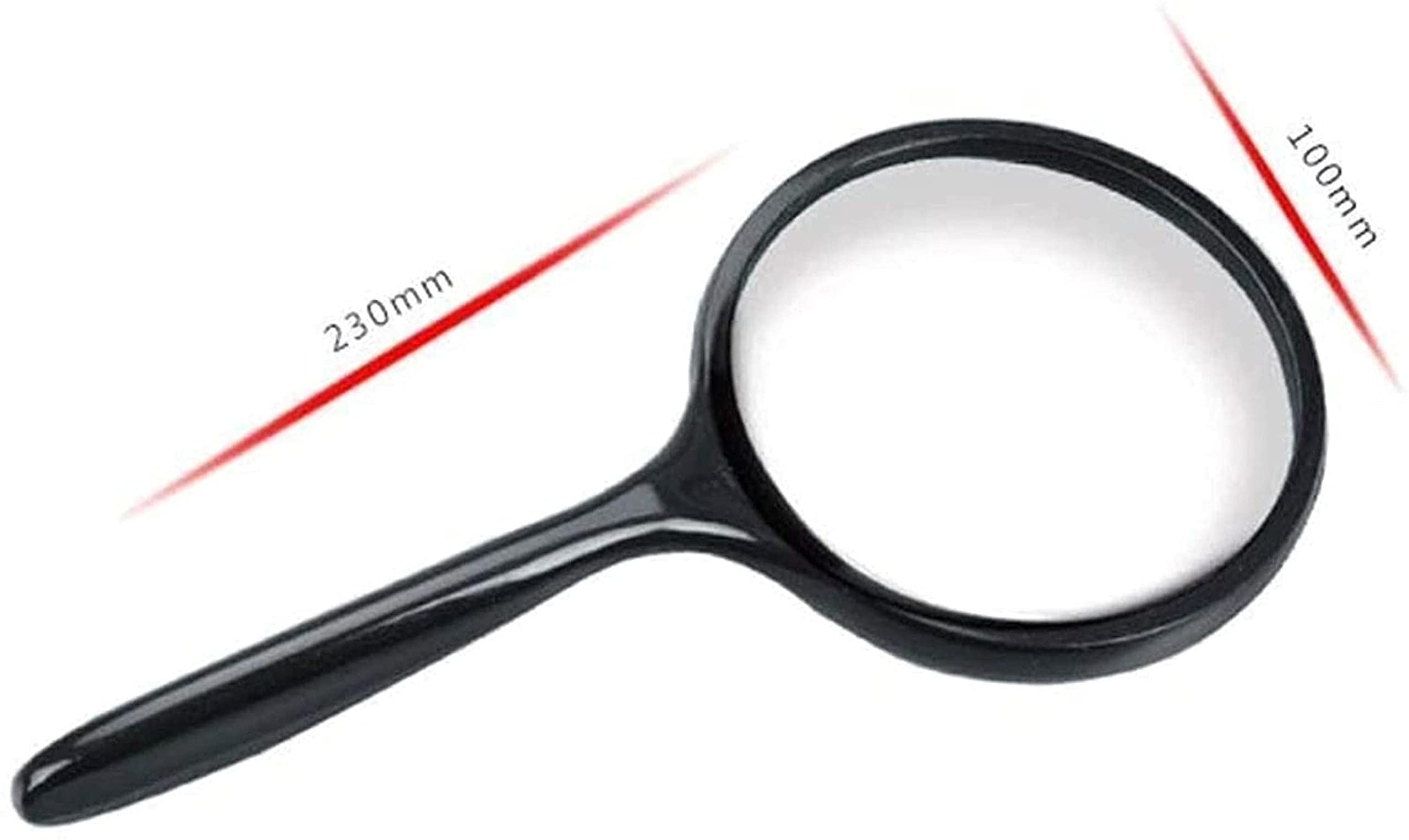 Magnifyiglasses Lente d'Ingrandimento Portatile 5X per Studenti Anziani Impara a Leggere i giornali in Loco Lente d'Ingrandimento ad Alto ingrandimento