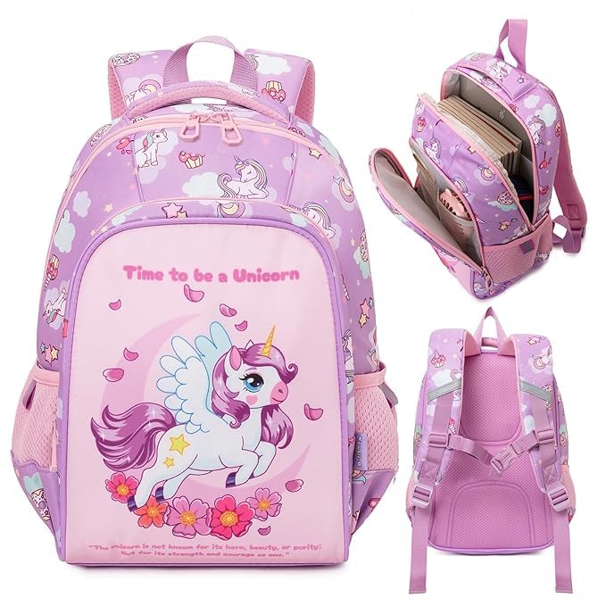 Image of Cots and Cuddles Cute Kawaii Bunny Soft Toy Large Capacity Backpack Bag for Primary School Girl Kids