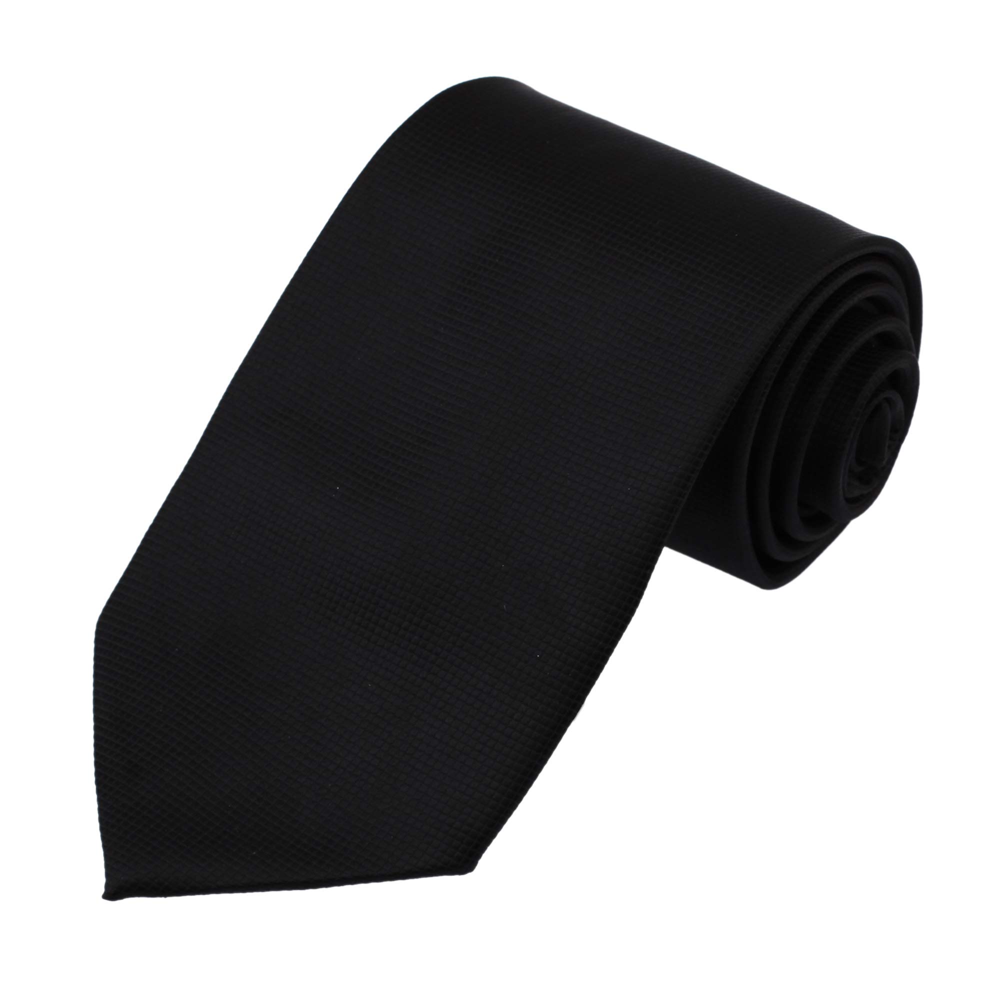 DAN SMITH Geomeetic Wedding Tie Polyester Black Ties DAA3C01N Black