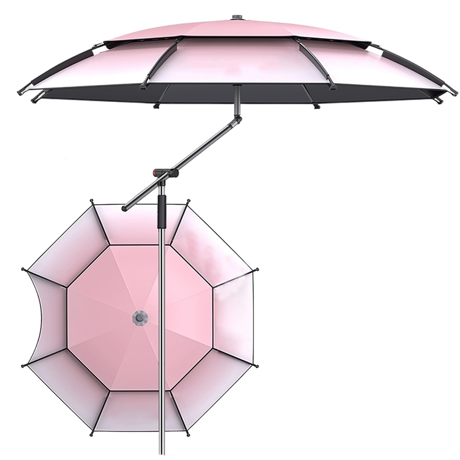 Parasol ogrodowy Cantilever, wiatroszczelny parasol plażowy z odchylanym aluminiowym drążkiem