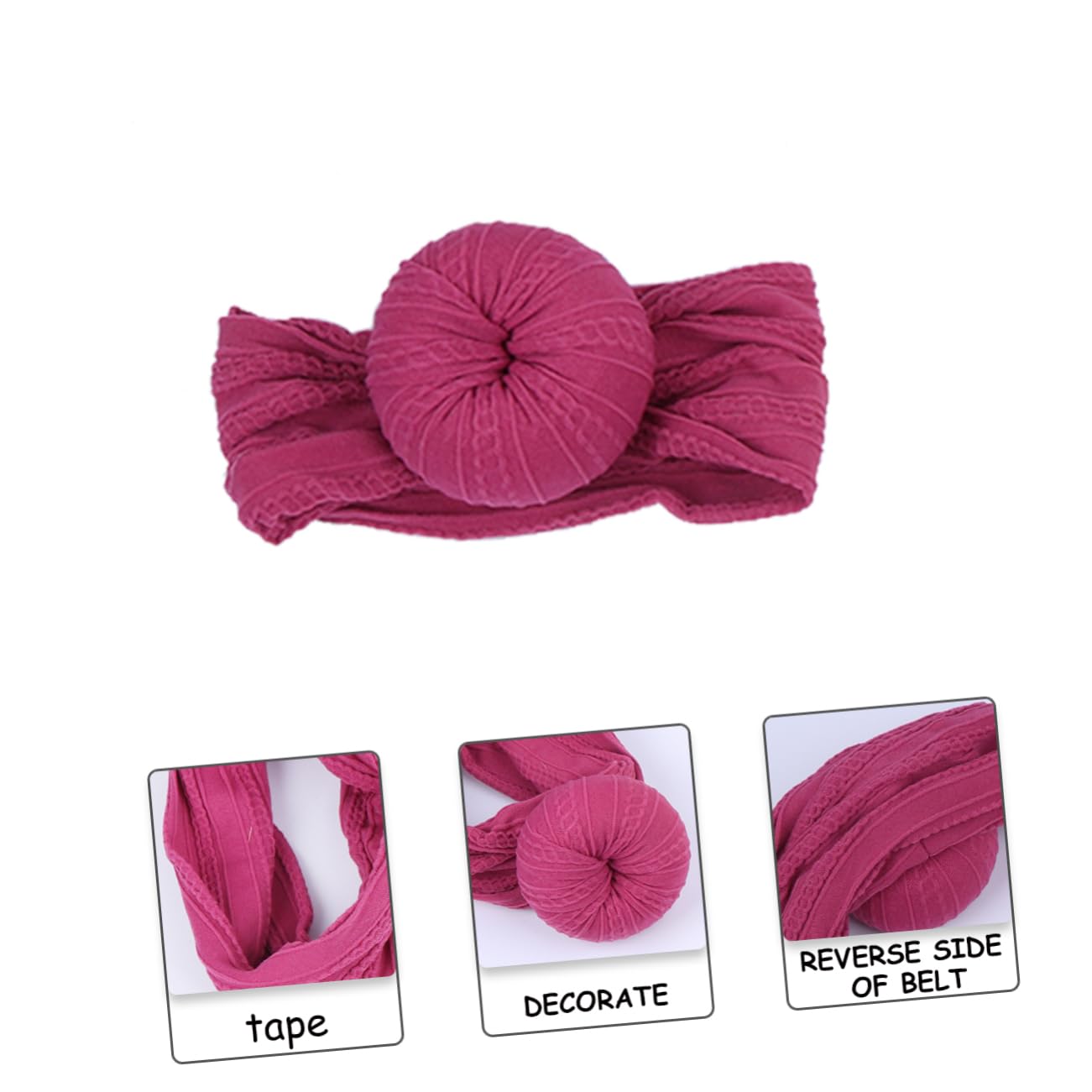 ifundom 18stücke Junge Mädchen Haarschmuck Donut Haarband Für Junge Mädchen Knotenförmige Turbane Farbenfrohe Haarbögen Mintgrün Dunkellila Für Jungen Und