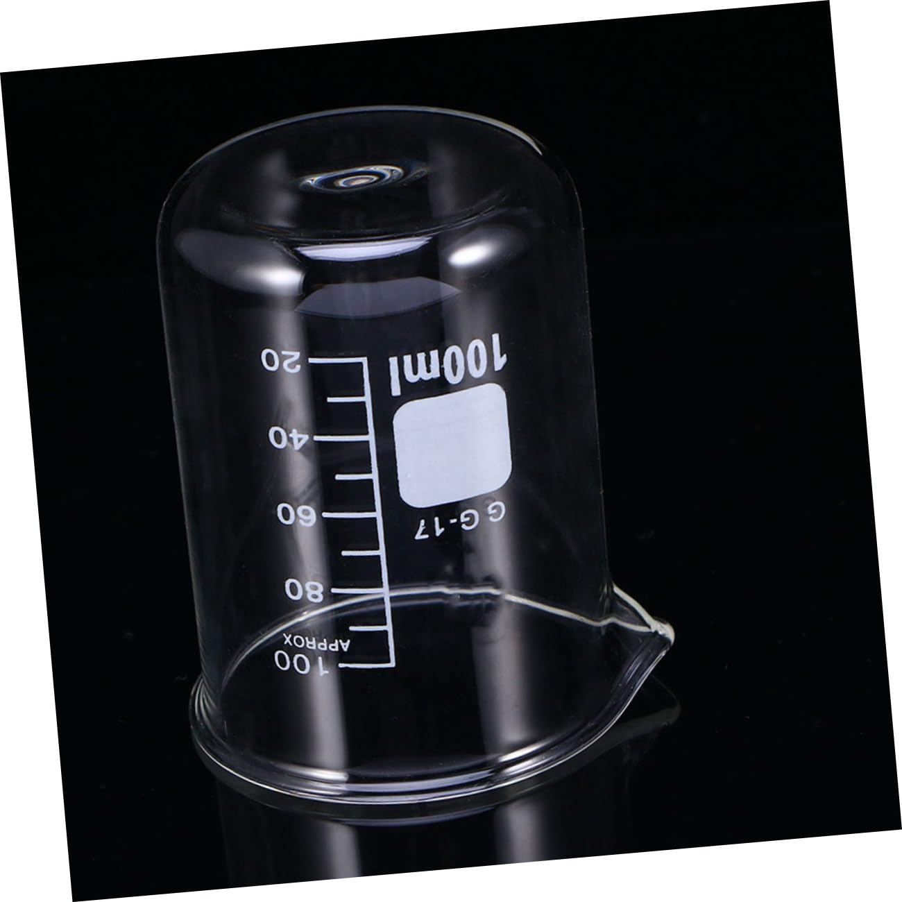Set 10 Misurini in Vetro Trasparente Da 100 Ml Scala Graduata, Bicchieri Di Misurazione Precisi Per Cucina e Laboratorio, Becher Per Liquidi Facile Lettura e Durevoli