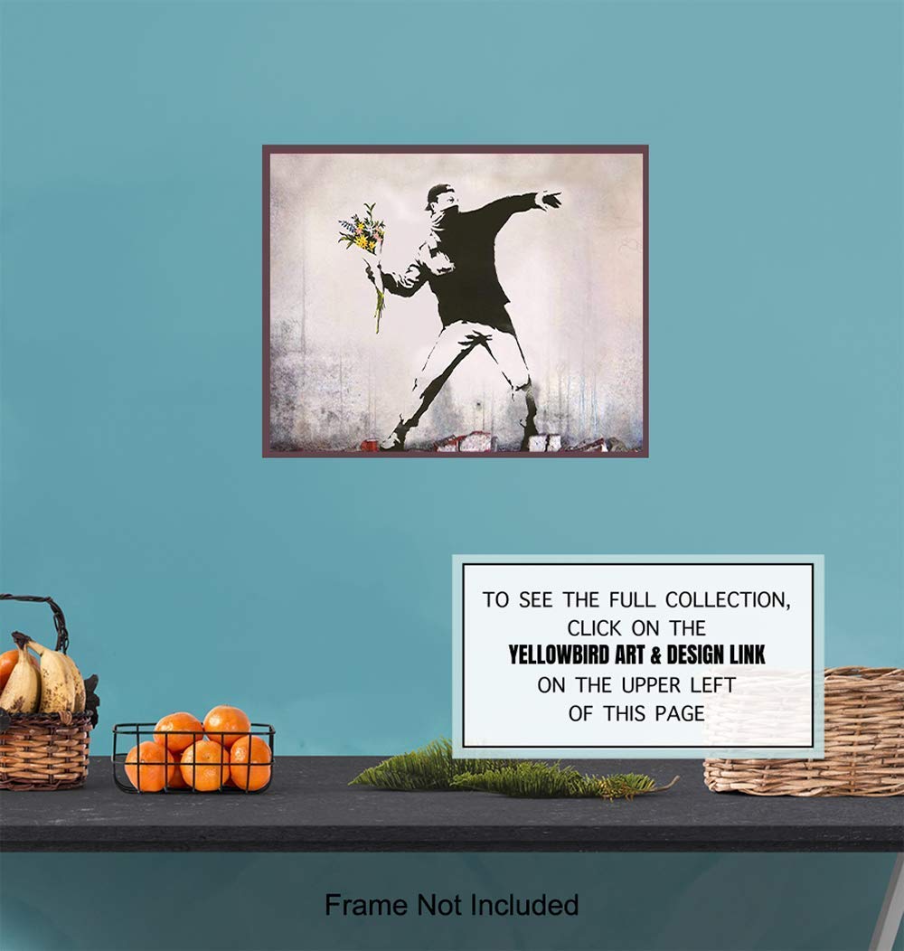 The World of Banksy Flower Thrower/ポスター The World of Banksy Flower Thrower（バンクシー） ポスター