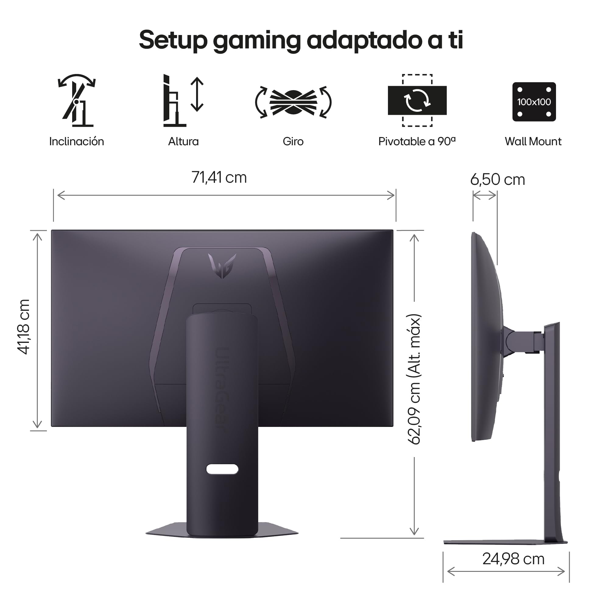 Monitor Gaming LG Ultragear OLED 32" 4K 165Hz 0.03ms G-Sync FreeSync Premium Pro