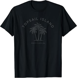 Topsail Island North Carolina Holiday NC Vacation Beach T-Shirt