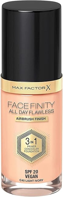Max Factor Facefinity 3 w 1 All Day Flawless podkład płynny, SPF 20 - 40 jasny krem, 30 ml