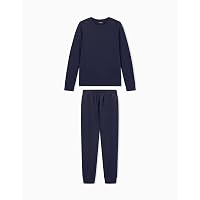 Emporio Armani TUTA LOUNGEWEAR UOMO IN SPUGNA A RACCOLTA BLU XL