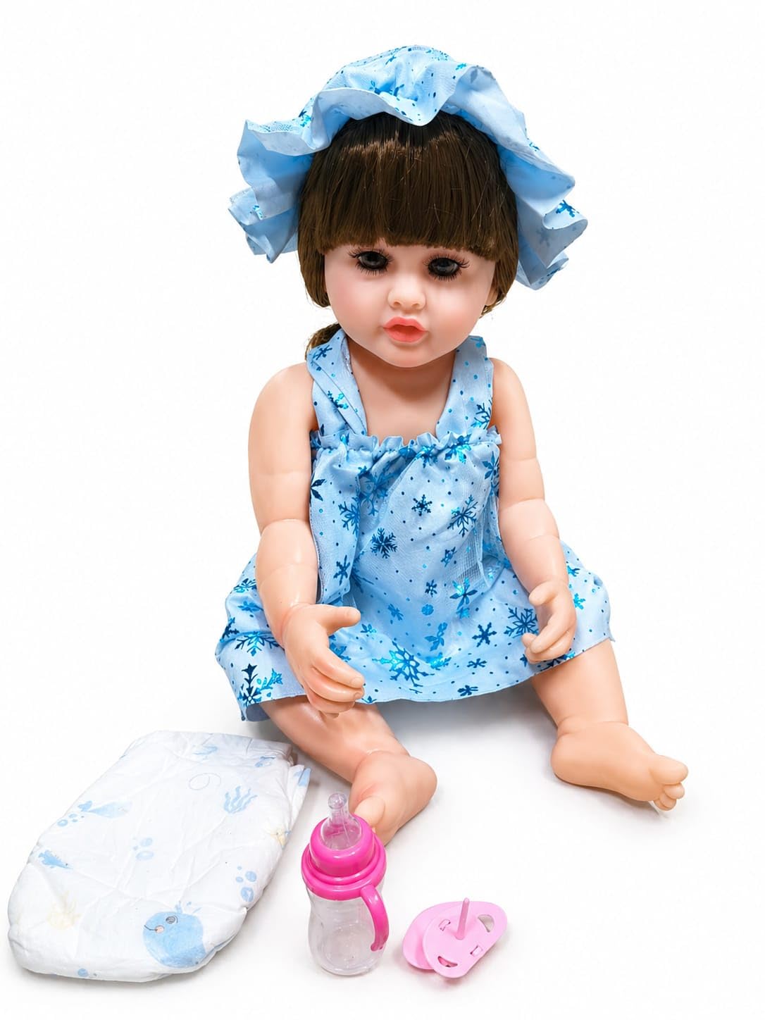 Exclusive Handcrafted 18-Inch Weighted Reborn Doll (Blue)