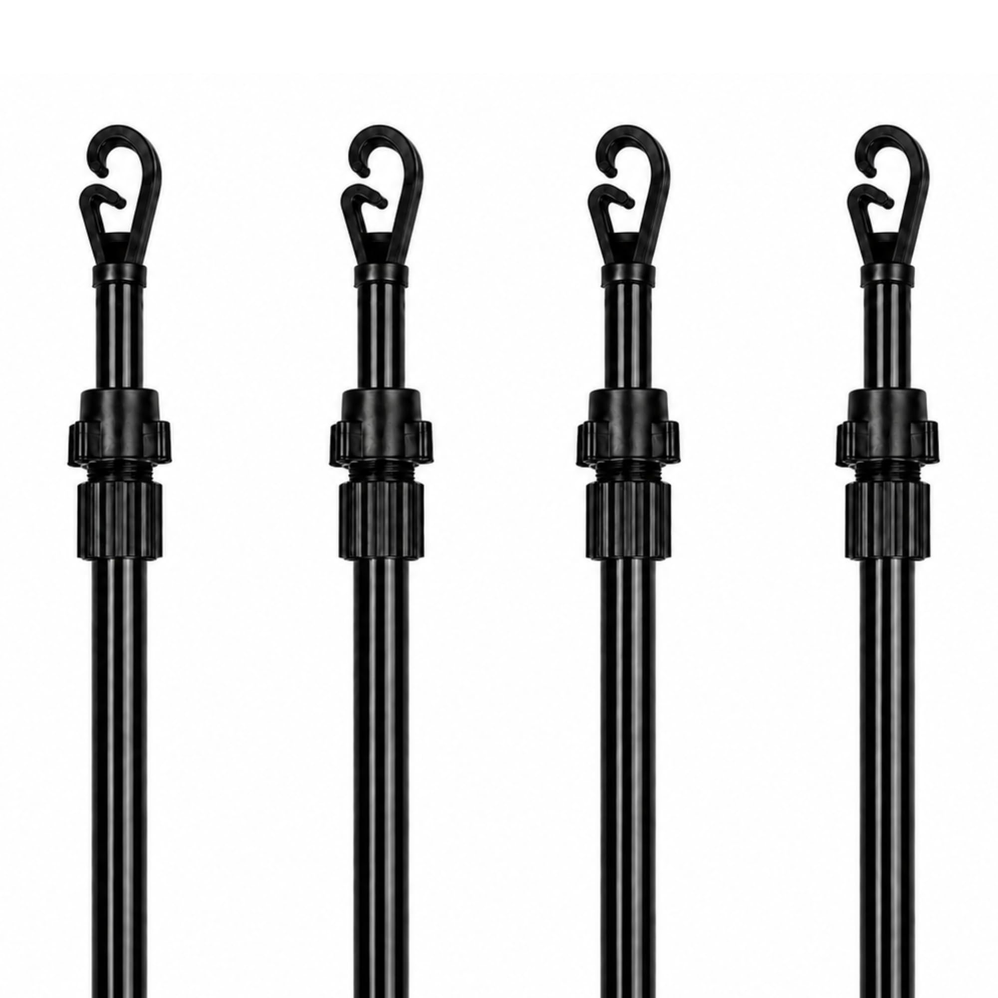 GBS Heavy Duty 2.4m 8ft Extending Telescopic Prop Washing Support Clothes Line Pole Outdoor Indoor Colored Props Home Garden Laundry Dryer Rod (4)
