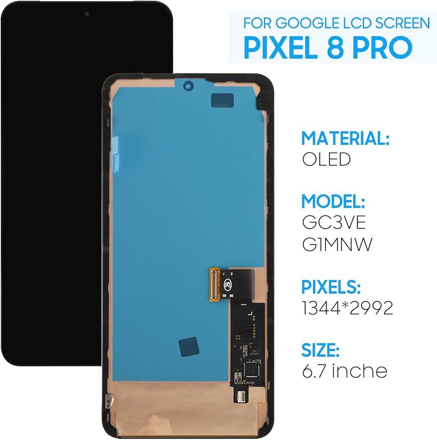 Amazon.co.jp: OLED For Google Pixel 8 Pro 液晶パネル 画面交換修理