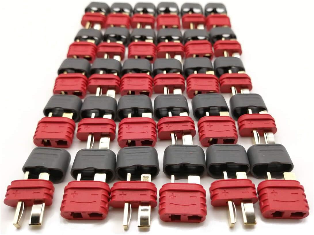 MakerDoIt 2019 Deans Connector | Deans Plug | T Connector, Upgrade Version, 15 Female + 15 Males (15pair)