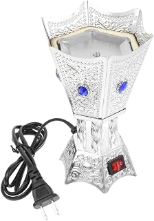 Electric Decorative Plug Incense Burner Middle East Style Metal Censer for Home Aromatherapy and Meditation Safe Acv US Plug Lightweight Compact Design