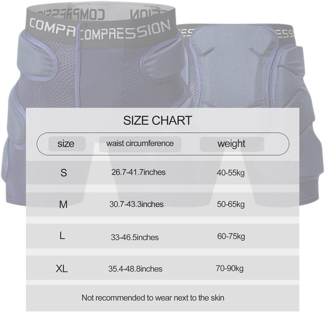 Hip Protection Padded Shorts for Adults Shorts Skiing Skating 3D Protection for Ski or Skate Snowboboard