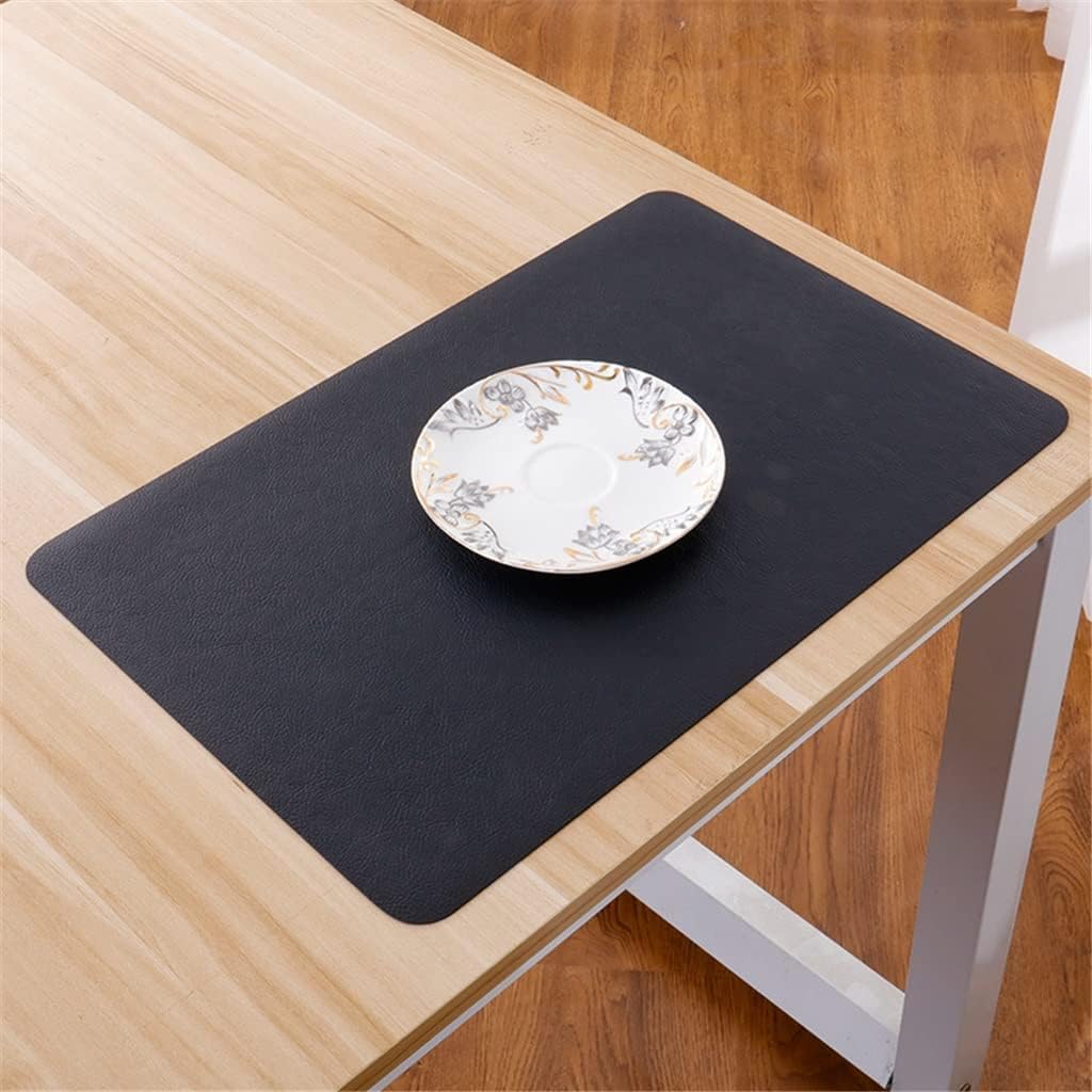 Placemats Place Mats for Kitchen Dining Table 6 Pcs Leather Placemats Washable Table Pad Mat Tablemats Dining Disc Bowl Coaster Decoration Accessories (Color : B, Size : 45 * 30cm)