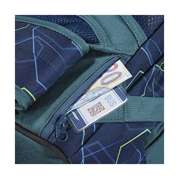 coocazoo Schulrucksack ScaleRale Laserbeam Blue blau, ergonomischer Tornister, höhenverstellbar mit Brustgurt und… – Bild 7