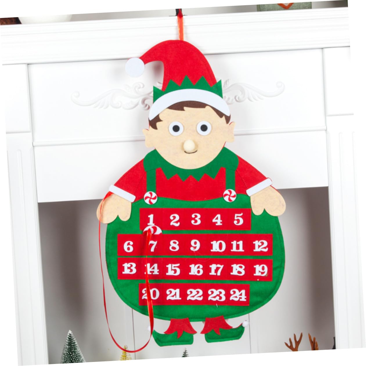 MAGICLULU 3 Pezzi Calendario Dell'Avvento Di Natale Ornamenti Della Natività Calendario Dell'Avvento Da Parete Ornamento Di Santaur Per Le Vacanze Calendario