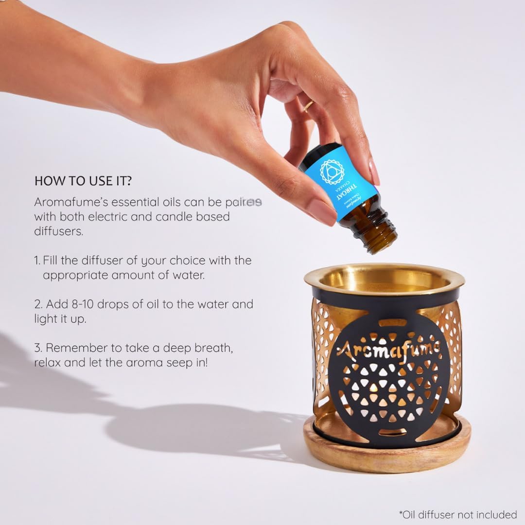 7 Chakra Essential Oil Diffuser Blend Gift Set by Aromafume | 7X 10ml/0.33 fl oz |Aromatherapy Oils for Meditation, Chakra Balance| Yoga & Reiki Gifts| Essential Oil Set for Plexus, Root Chakra