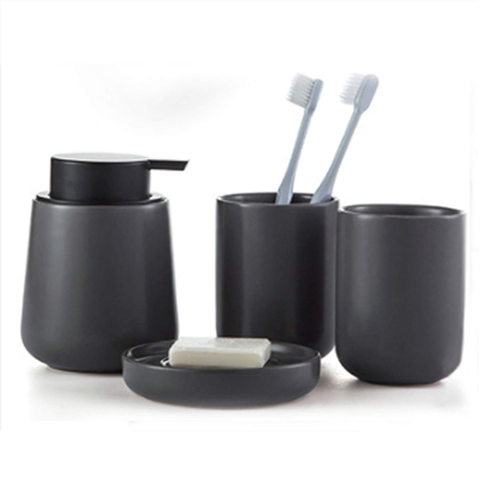 Dozownik mydła Ceramiczny czteroczęściowy zestaw łazienki łazienki zlewozmywakowe mydło Dozownik ręczny sanitizer szampon żel prysznicowy pusta butelka dozownik mydła w płynie