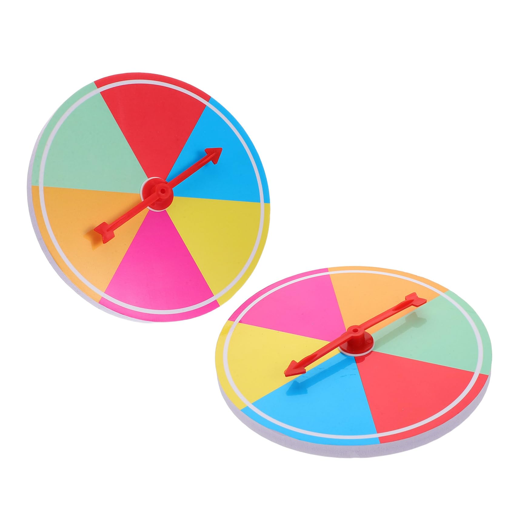 OKUMEYR Game Wheel with Spinners Creative Prize Wheel Spinner Plastic Board Game Rainbow Color for Party Classroom Family Fun