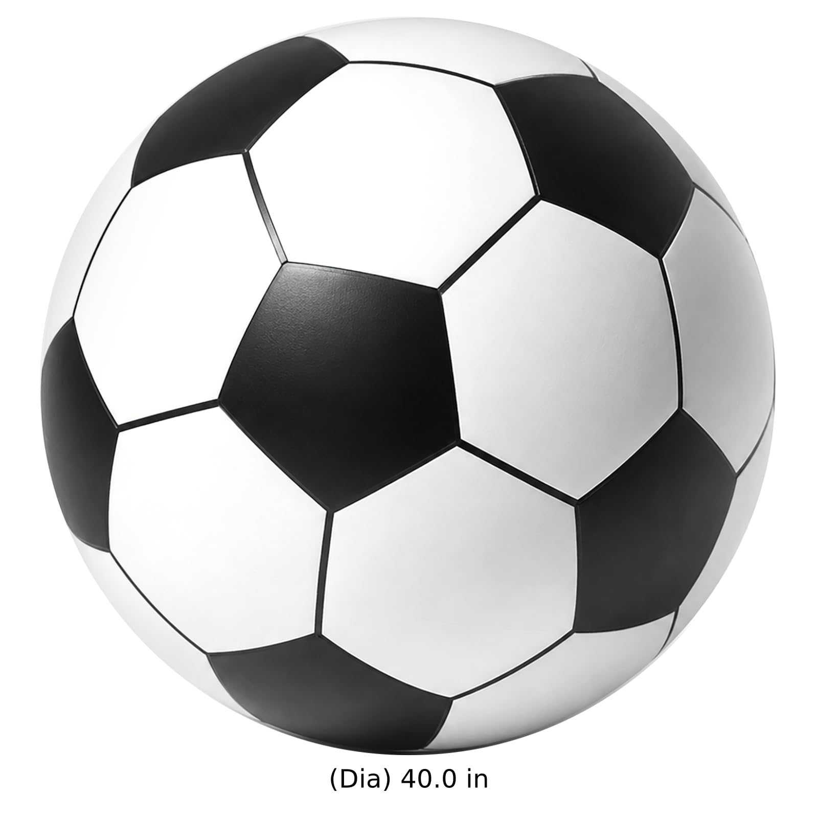 2 STK. aufblasbare Fußbälle, 40 Zoll Jumbo-Strand-PVC-Ball, übergroß für Party, Schule, Kindergarten und Sport, leicht aufzublasen, für Strand, Pool, Garten und Familienspiele