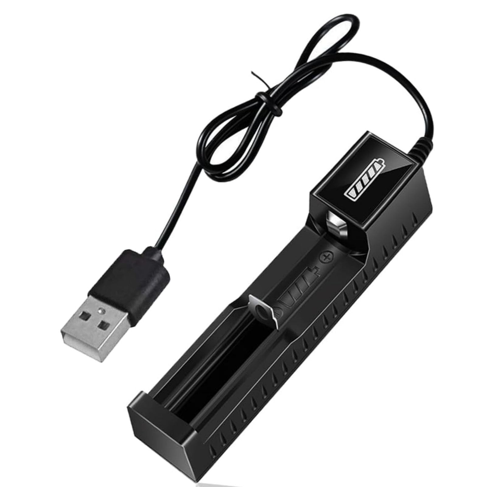 SensaBliss バッテリー充電器 1本セットUSB急速充電器 シングルスロット