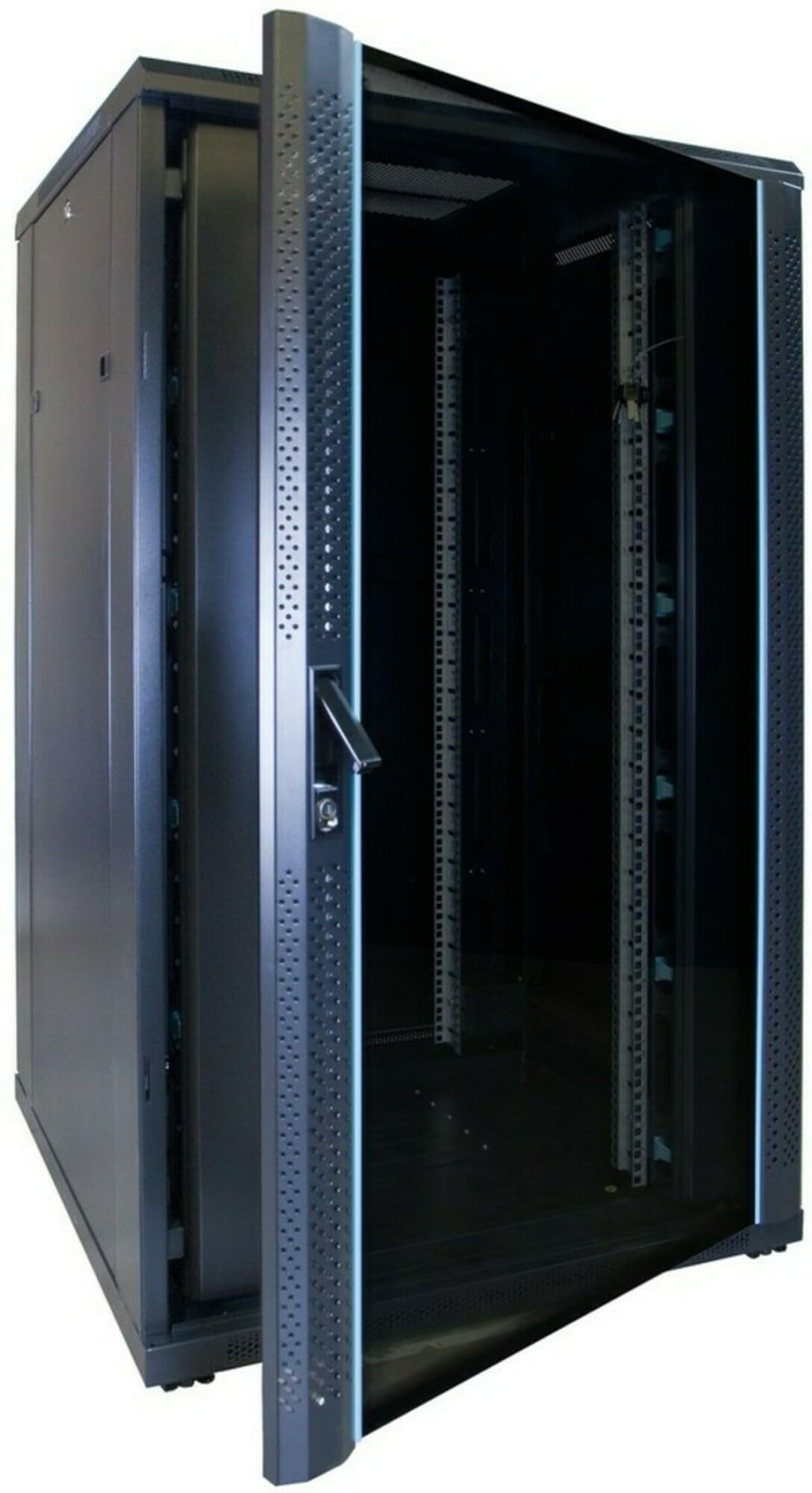 27 HE 19" szafka serowa, ze szklanymi drzwiami (szer. x gł. x wys.) 800 x 800 x 1400 mm