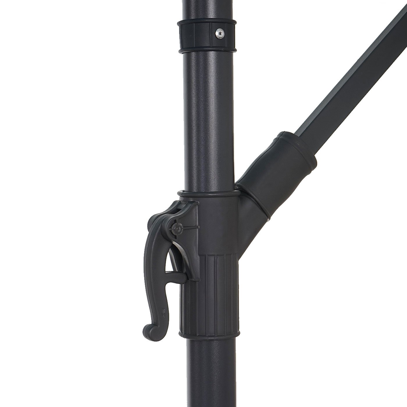 Mendler Acerra parasol przeciwsłoneczny, ochrona przed słońcem, Ø 3 m, możliwość pochylenia, poliester/stal, 11 kg