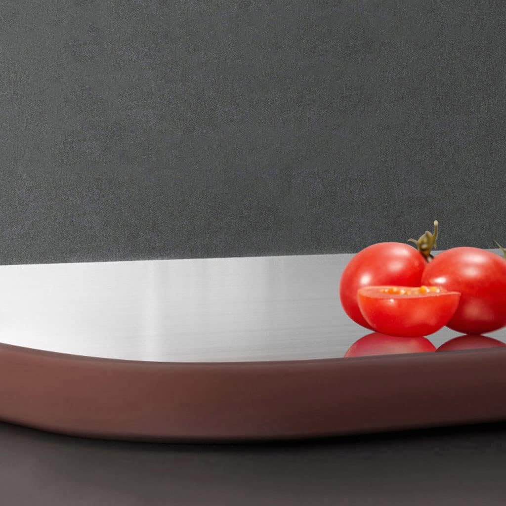 2 in 1 Dual Sided Stainless Steel & Plastic Cutting Boards with Handle for Kitchen Ideal for Meat Fish & Vegetables Set of 2