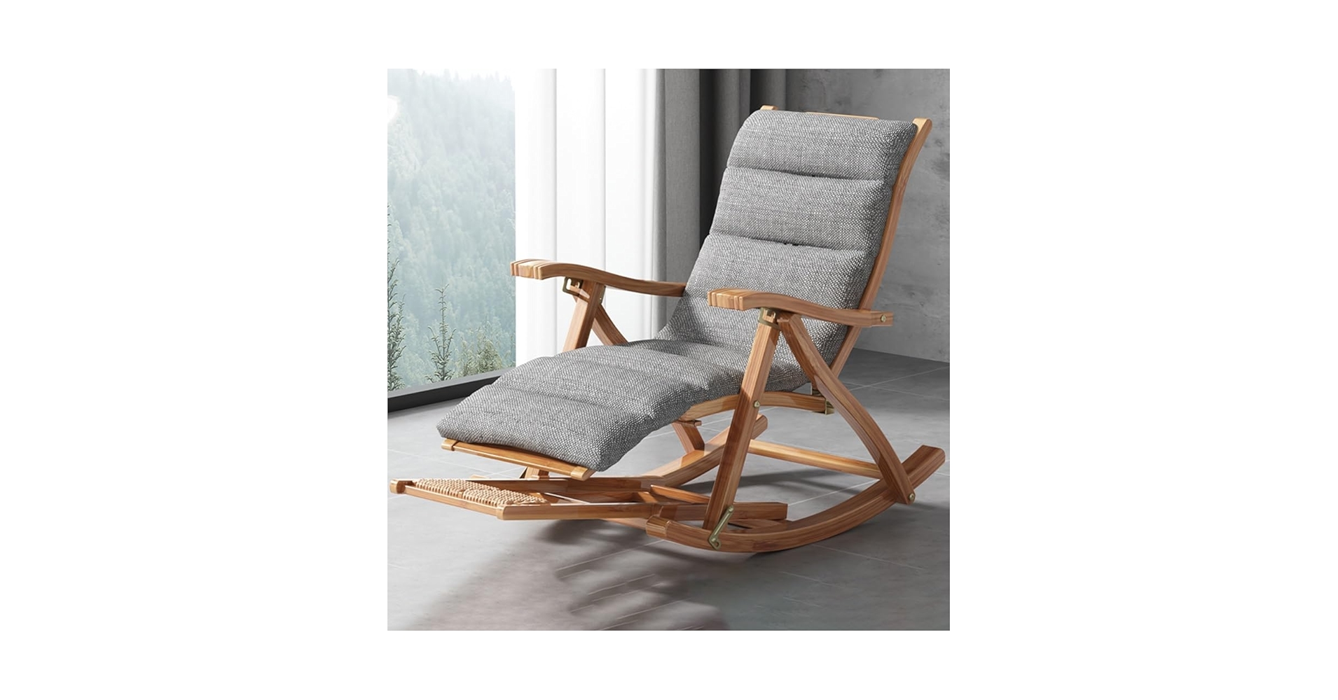 Amazon.com: Rocking Chair with Foot Rest, Ergonomic Garden
