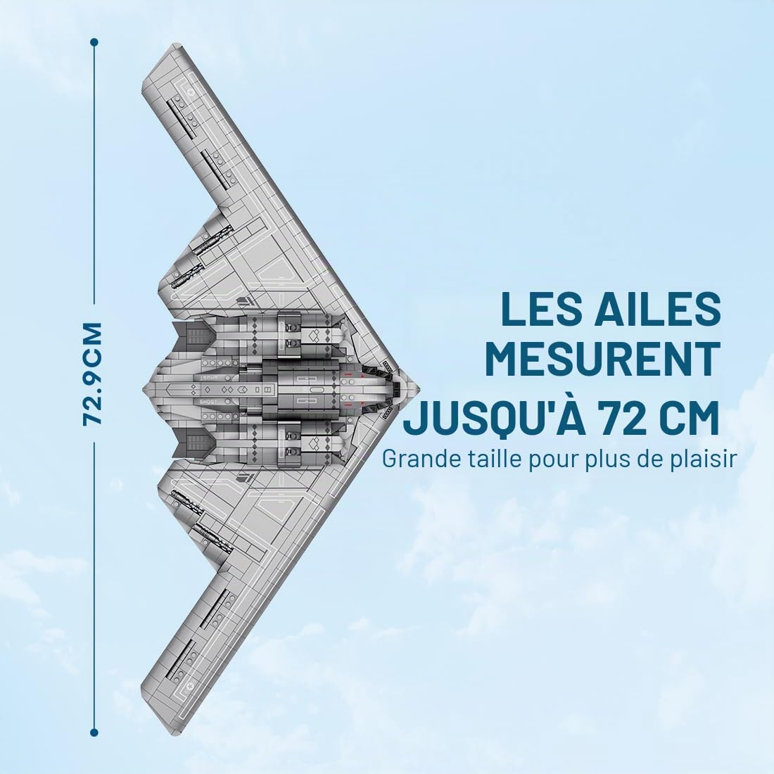 TECKEEN Alliage USAF B-2 Stealth And Strategic Spirit Bomber Avion Modèle 1:200 Jouet Simulation Science Exhibition Model TECKEEN Alliage USAF B-2 Stealth And Strategic Spirit Bomber Avion Modèle 1:200 Jouet Simulation Science Exhibition Model
