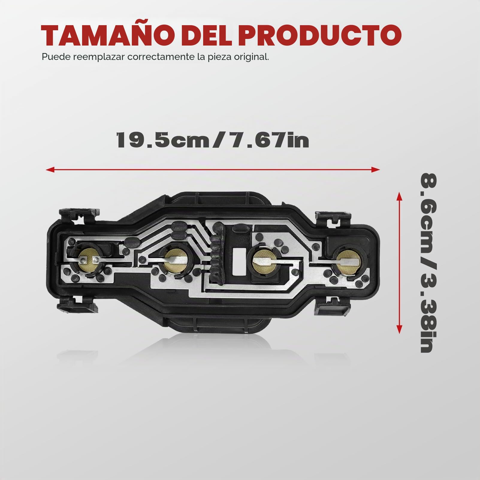 KASturbo 2 soportes para bombilla de luz trasera para Partner 1996-2015, Berlingo 1996-2011, sustituye a 634679 6346.79