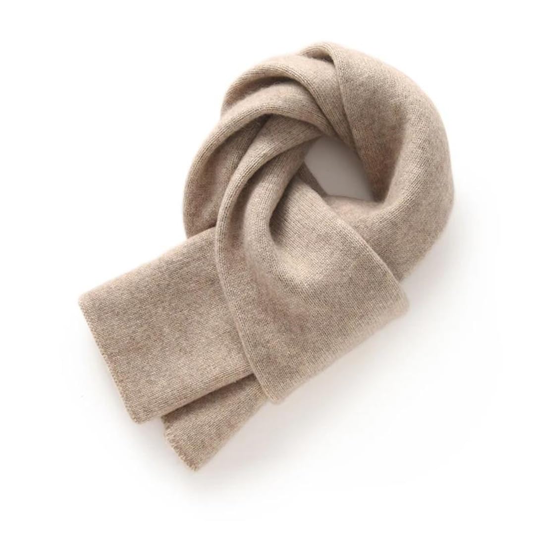 Sciarpa lavorata a maglia in cashmere, da donna, per autunno e inverno, morbida e calda