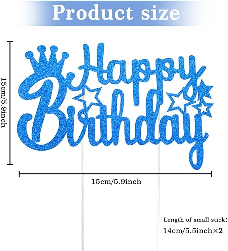 Miniatura 7 de Decoración para tartas de cumpleaños, decoración de pastel de cumpleaños, letrero de feliz cumpleaños, decoración de pastel de cumpleaños,