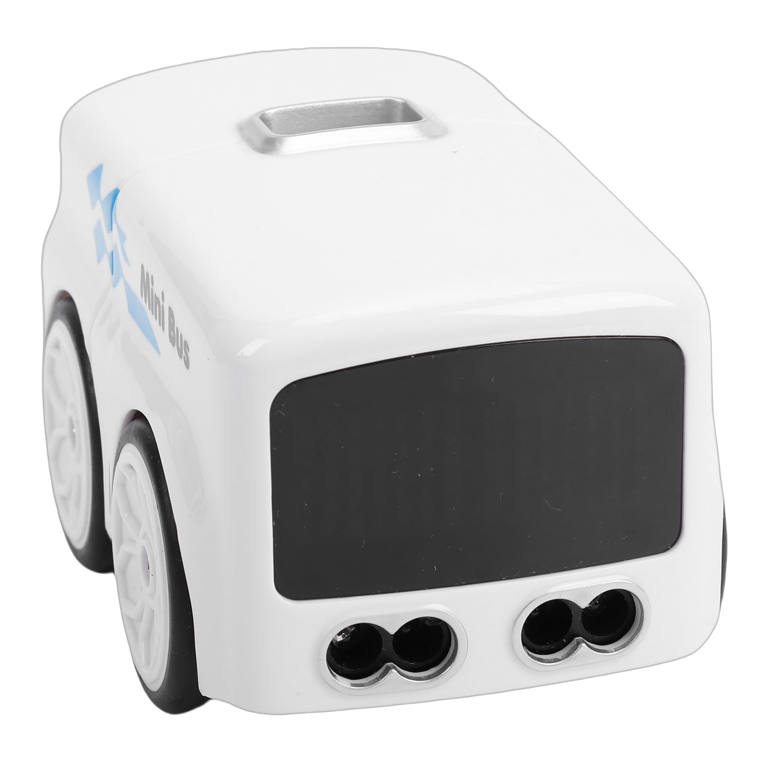 Keenso Mini Bus, Intelligenter Sensor-Spielzeugbus, Gestensteuerung, RC-Auto mit Linienverfolgung und 9 LED-Ausdrücken, für Interaktives Spielen für (White)