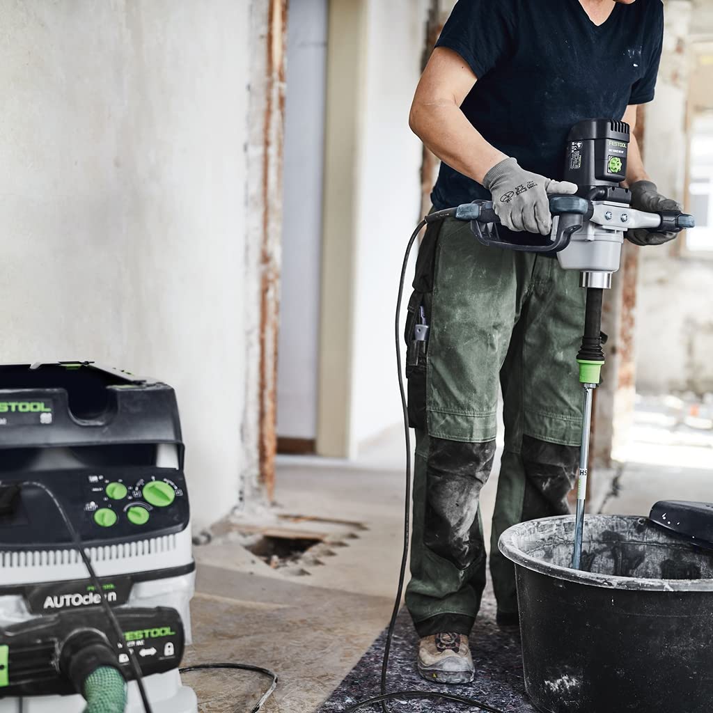 Festool Miscelatore MX 1200 RE EF HS3R | Potenza Costante E Aspirazione Polvere | Avviamento Progressivo Per Impasti Senza Schizzi