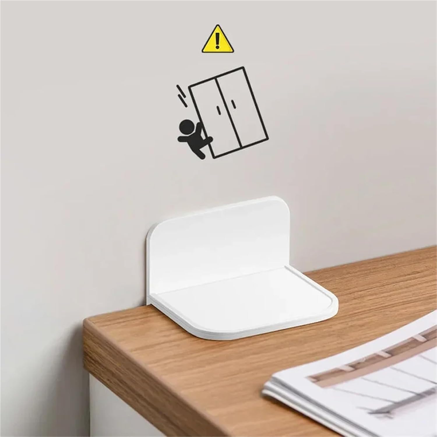 Lawsen Furniture Anchors 20pcs Anti Tipping Fixator Punch-Free Wall Drawer Cabinet Shoe Cabinet Connector for Furniture Dresser