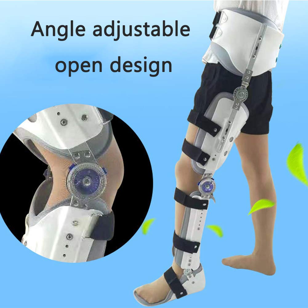 Rodillera Con Bisagra Para Tobillo, Órtesis De Rodilla Para Soporte De Ligamento Cruzado Anterior (Lca), Ligamento Cruzado Posterior (Lcp) O Ligamento Cruzado Anterior (Lcl) Tras Cirugía Telescópica,