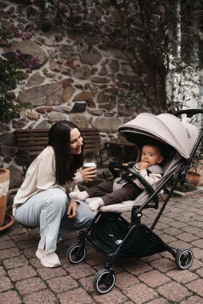 kk Kinderkraft INDY2 Passeggino leggero pieghevole da Viaggio, Compatto, Cappottina impermeabile filtro UPF 50+, Maneggevole, Posizione Nanna, Facile da trasportare, Grigio